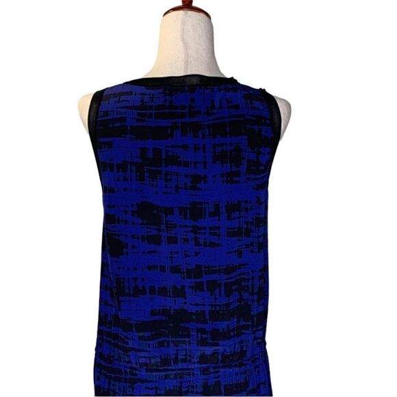 Vince Blue Sleeveless Silk Mini Dress | Size S - Picture 4 of 10